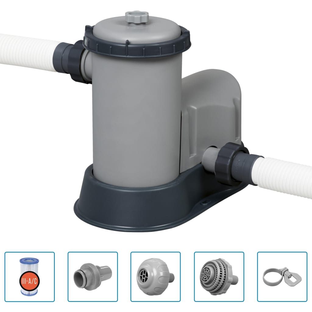 Set Piscina Ovale Power Steel 488x305x107 cm