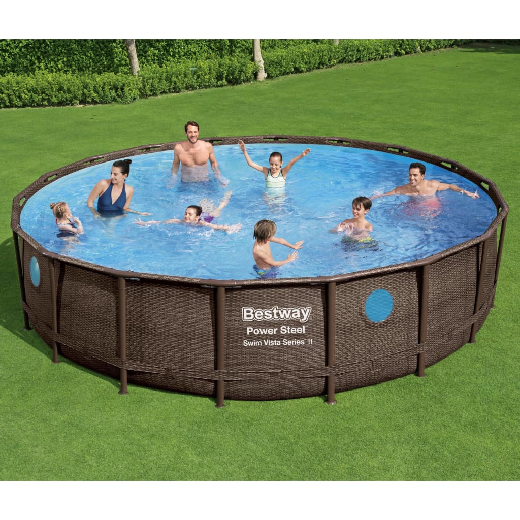 Set Piscina Power Steel 488x122 cm