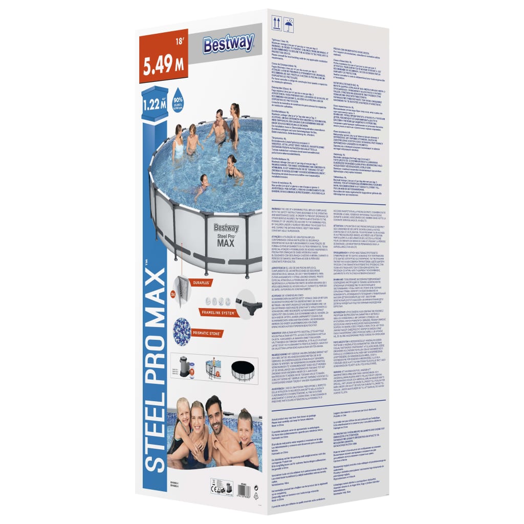 Set Piscina Steel Pro MAX 549x122 cm