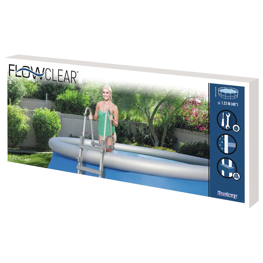 Scaletta di Sicurezza a 4 Gradini Flowclear 122 cm