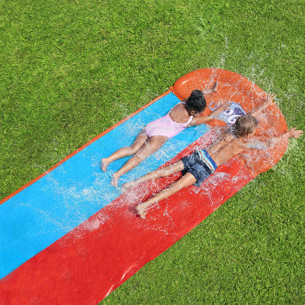 H2OGO Doppio Scivolo d'Acqua Tsunami Splash Ramp