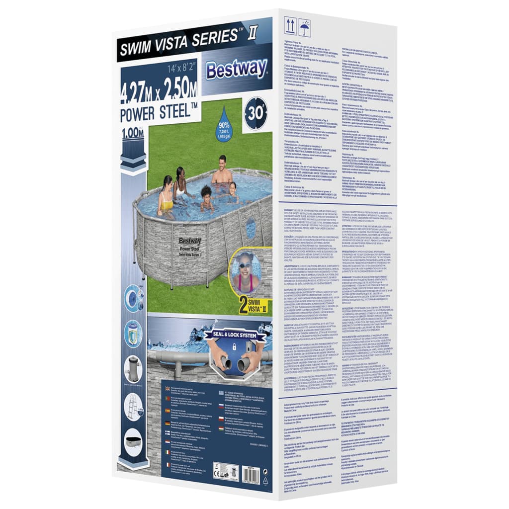 Set Piscina Power Steel 427x250x100 cm