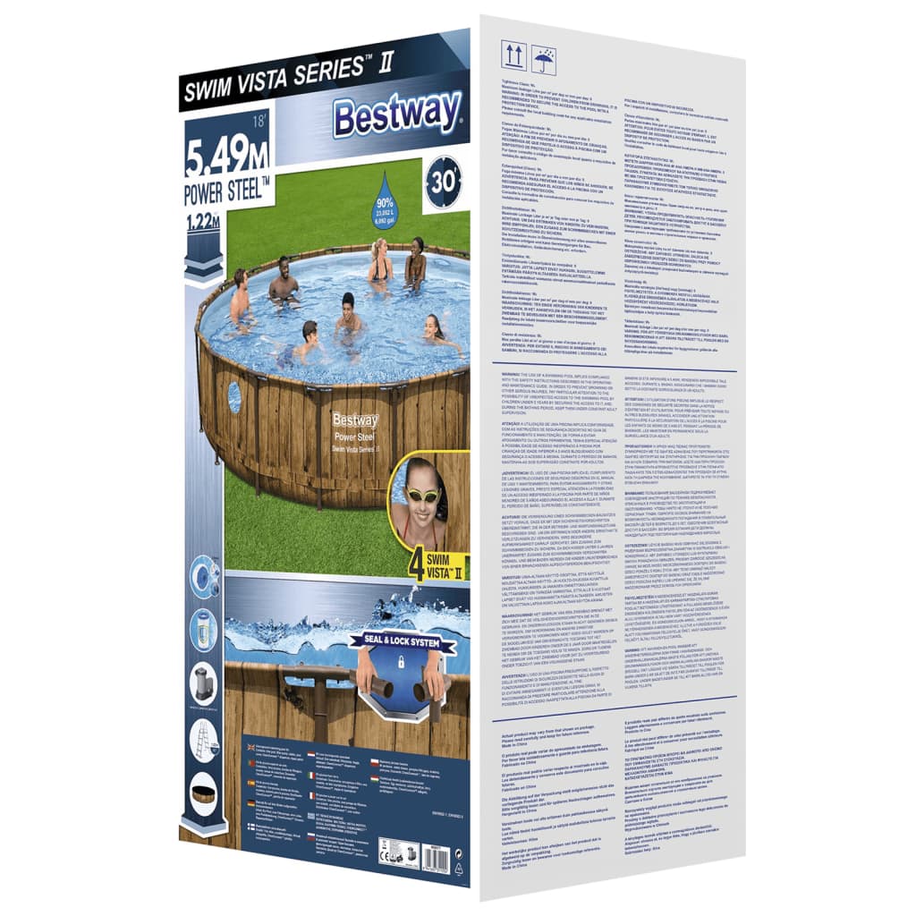 Set Piscina Power Steel 549x122 cm