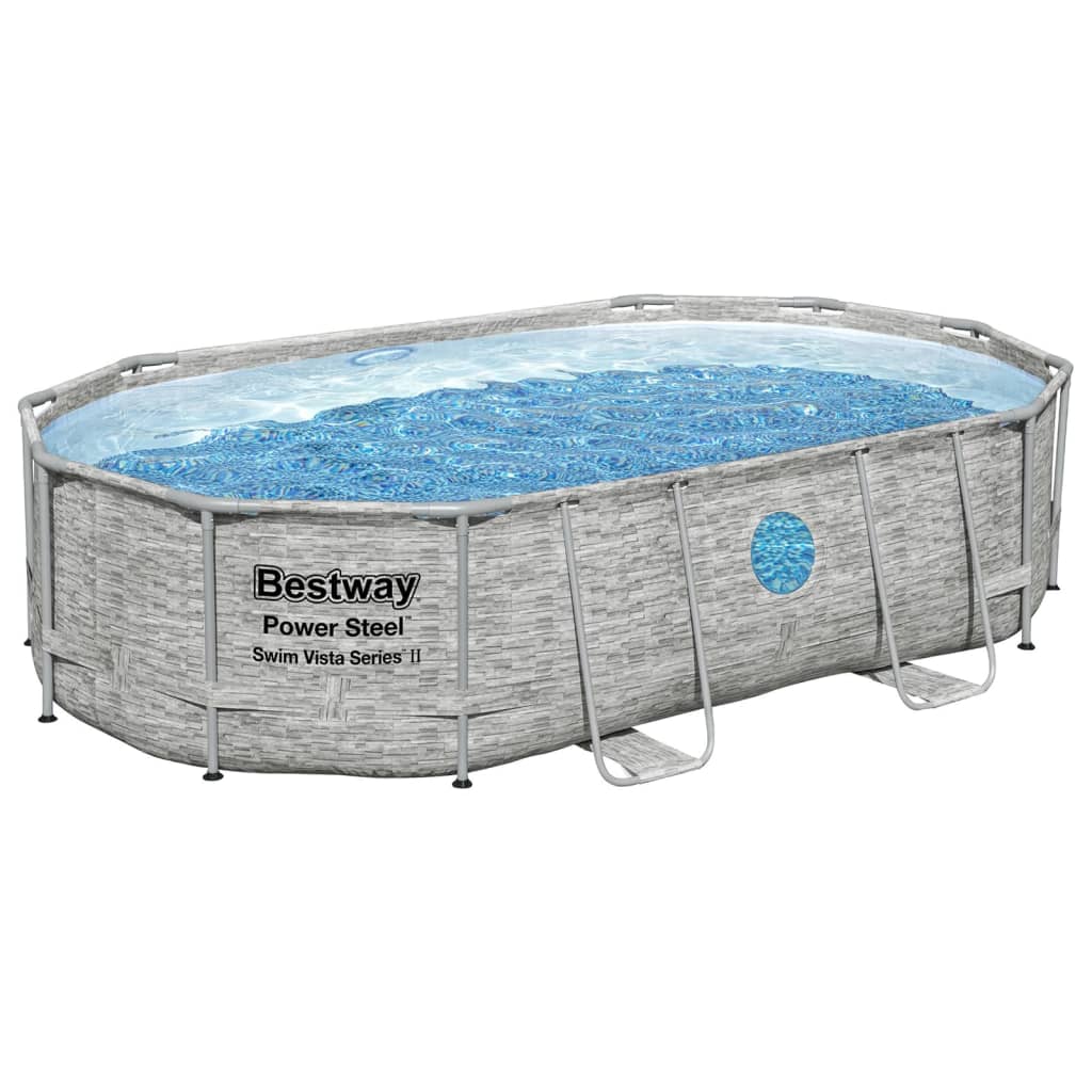 Set Piscina Power Steel 488x305x107 cm