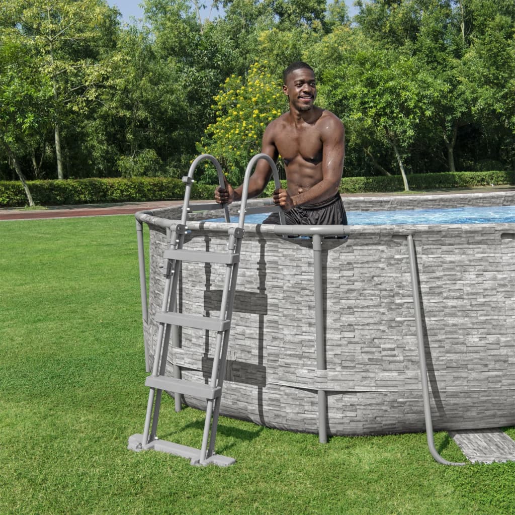 Set Piscina Power Steel 488x305x107 cm