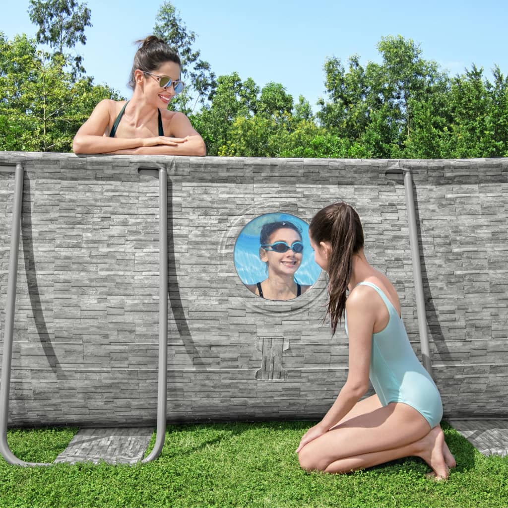 Set Piscina Power Steel 488x305x107 cm