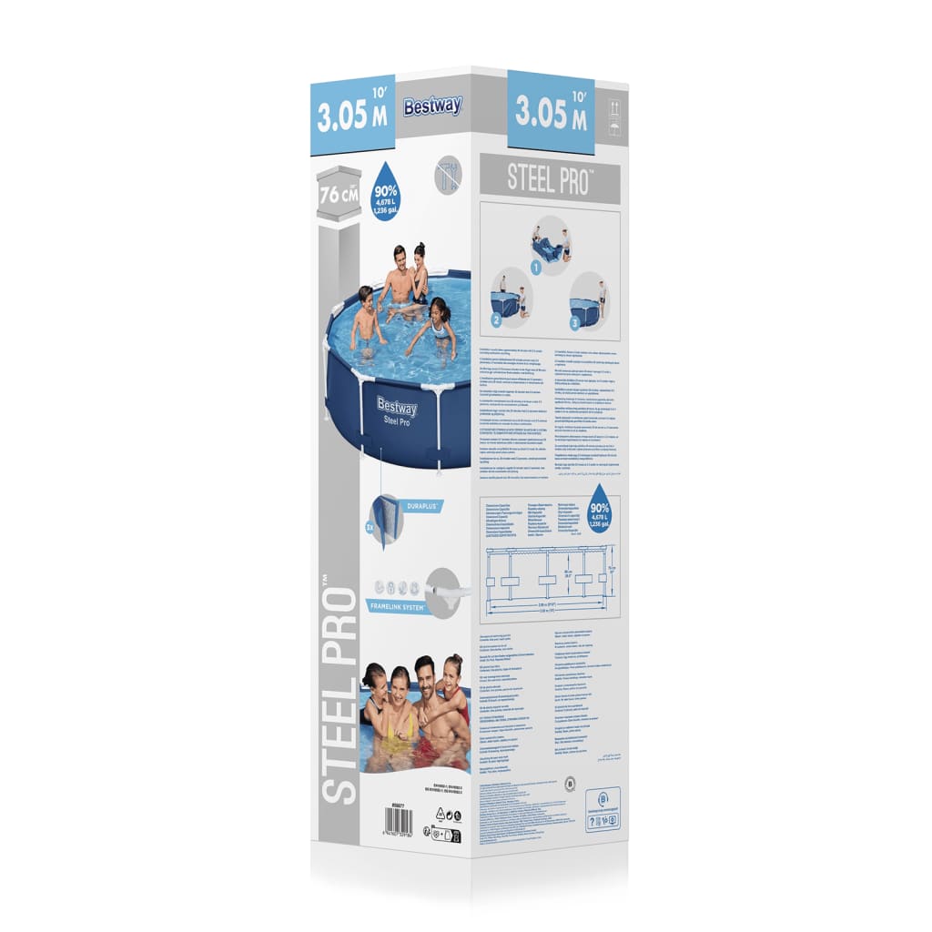 Piscina Steel Pro 305x76 cm
