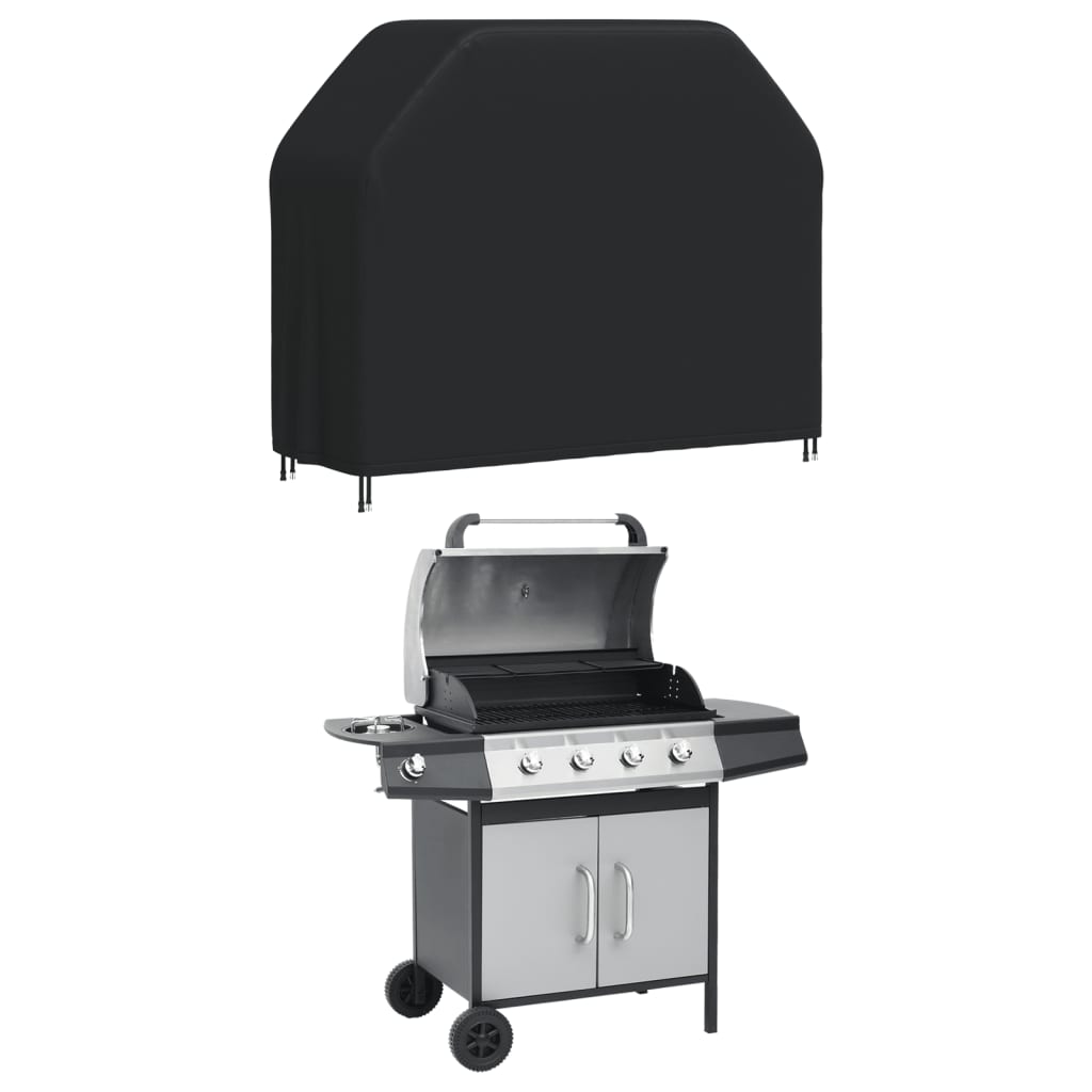 Coperture per Barbecue 2 pz 140x58x106 cm 420D Tessuto Oxford