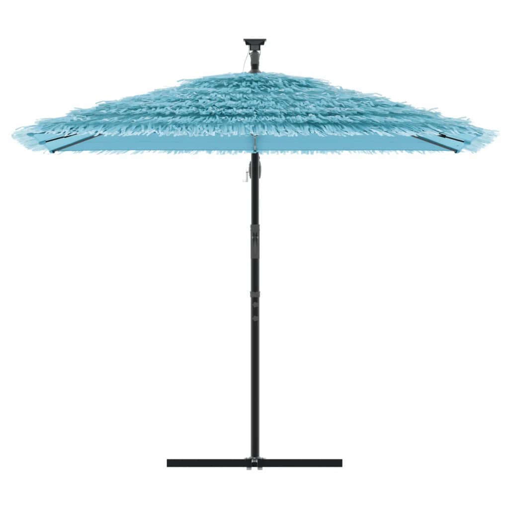 Ombrellone Giardino con Palo in Acciaio Blu 246x246x230 cm