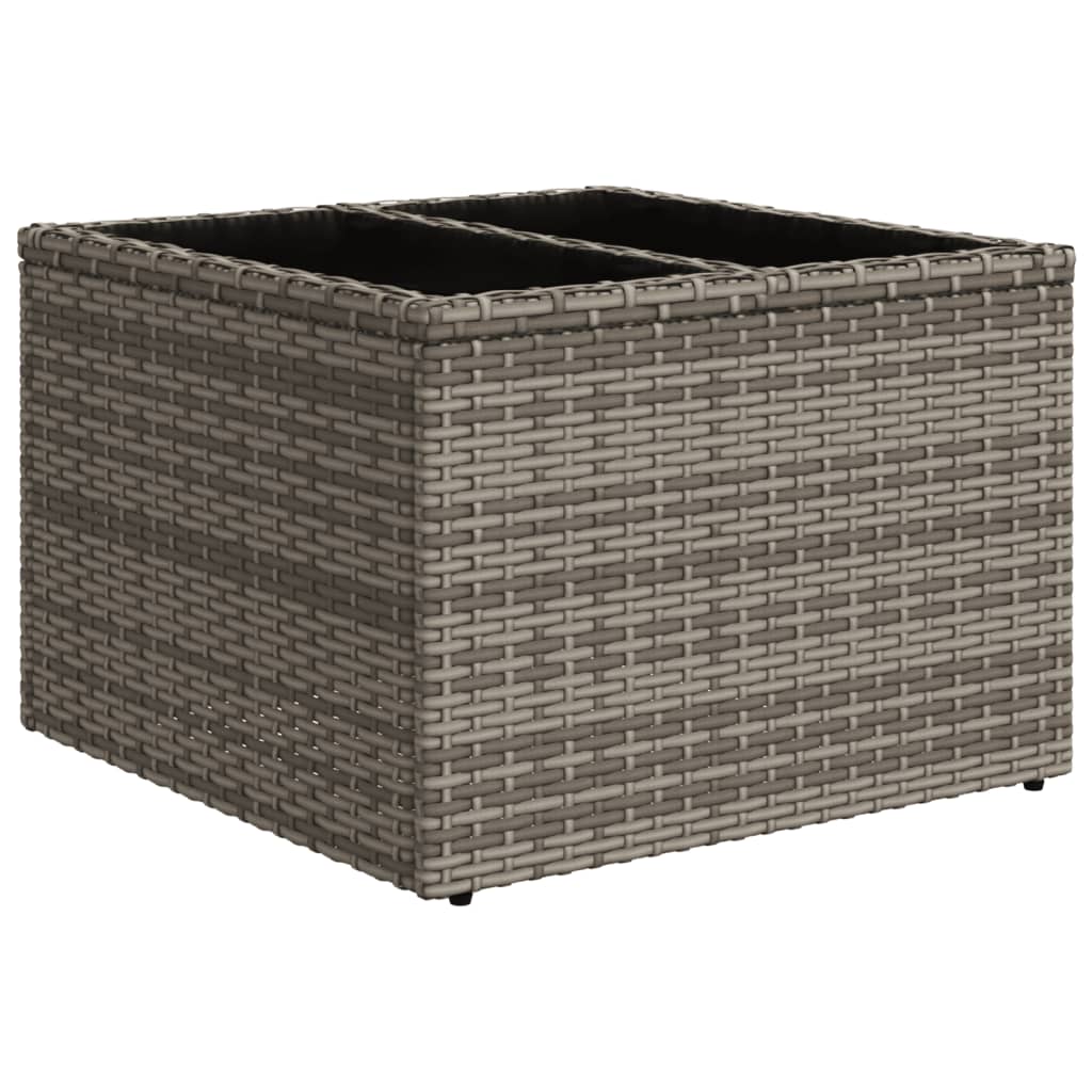 Set Divano da Giardino 10 pz con Cuscini Grigio in Polyrattan