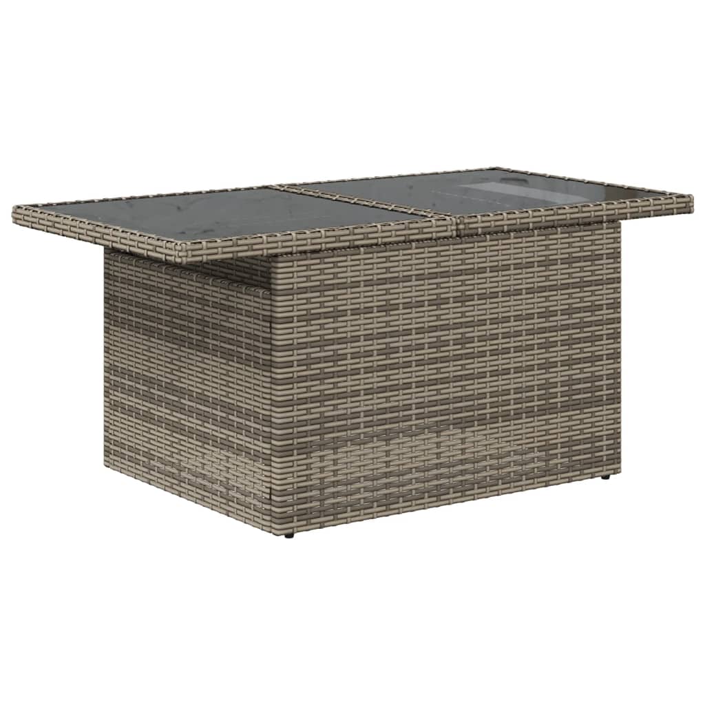 Set Divano da Giardino 6 pz con Cuscini Grigio in Polyrattan