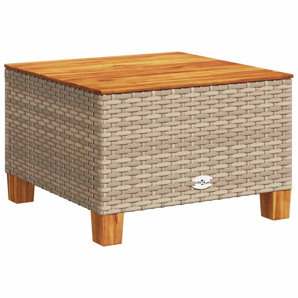 Set Divano da Giardino 8 pz con Cuscini Beige in Polyrattan