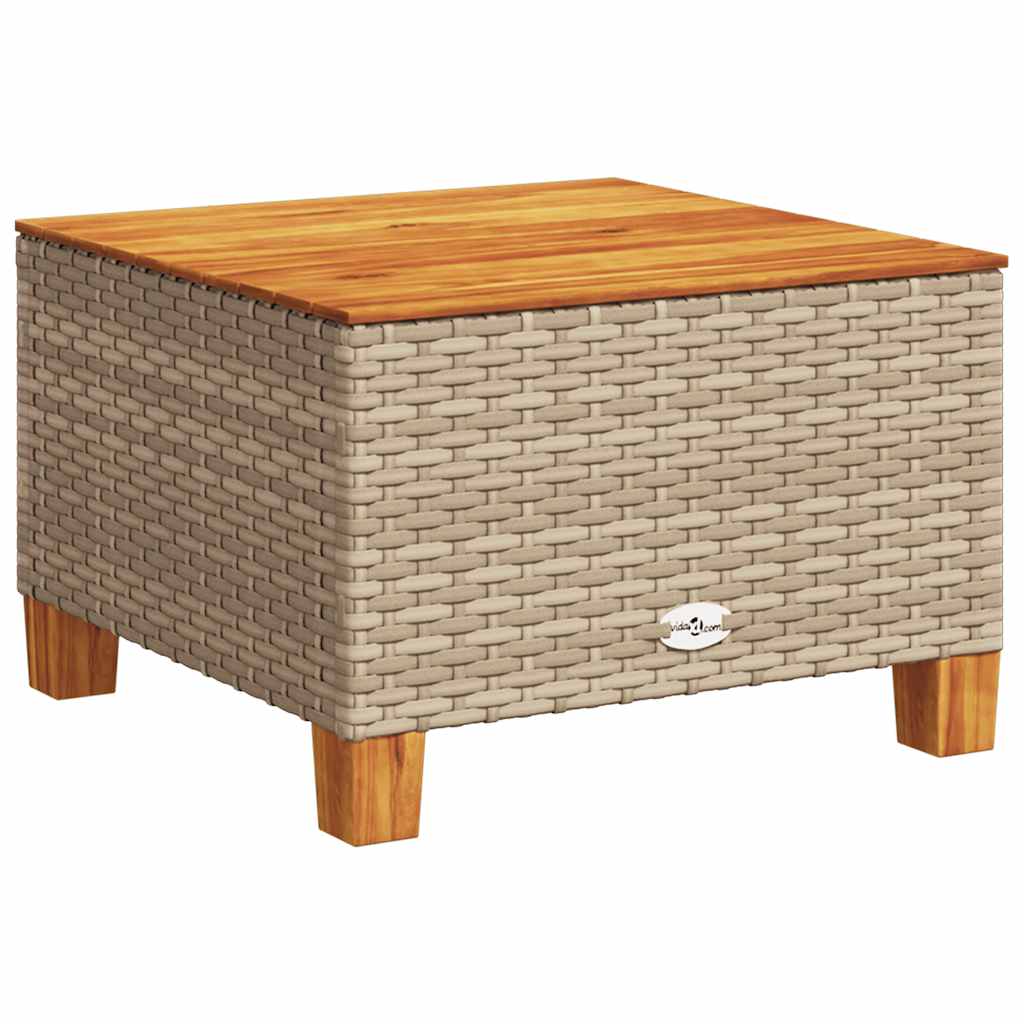 Set Divano da Giardino 6 pz con Cuscini Beige in Polyrattan