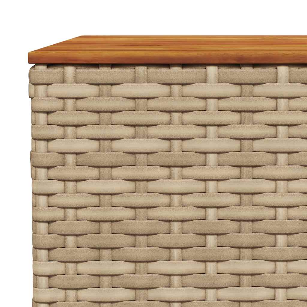 Set Divano da Giardino 6 pz con Cuscini Beige in Polyrattan