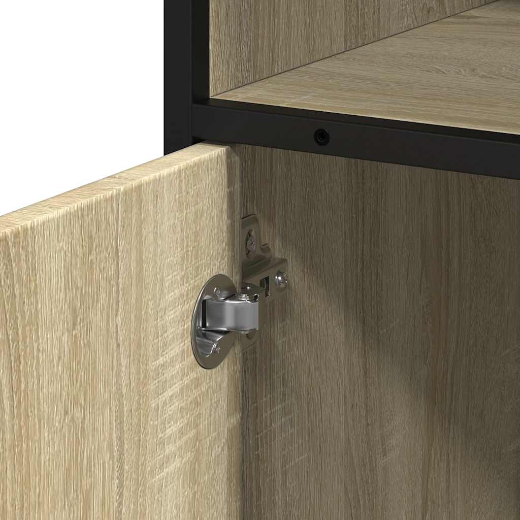 Armadietto Bagno Rovere Sonoma 35x37,5x100 cm Legno Multistrato