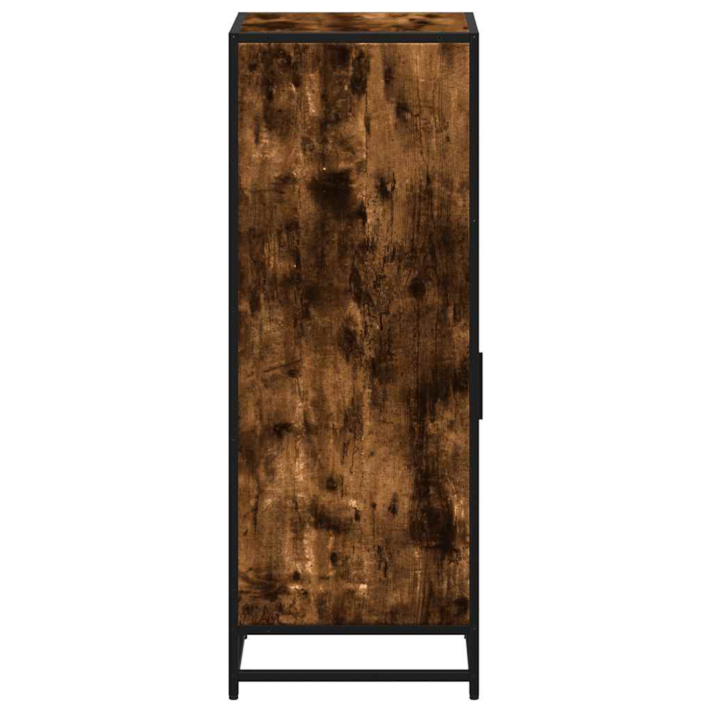 Armadietto Bagno Rovere Fumo 35x37,5x100 cm Legno Multistrato