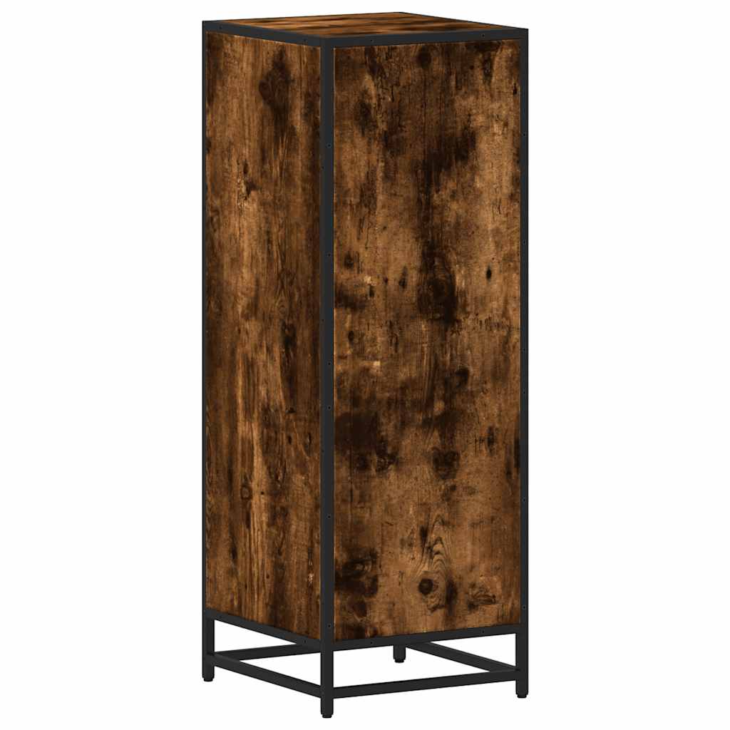 Armadietto Bagno Rovere Fumo 35x37,5x100 cm Legno Multistrato