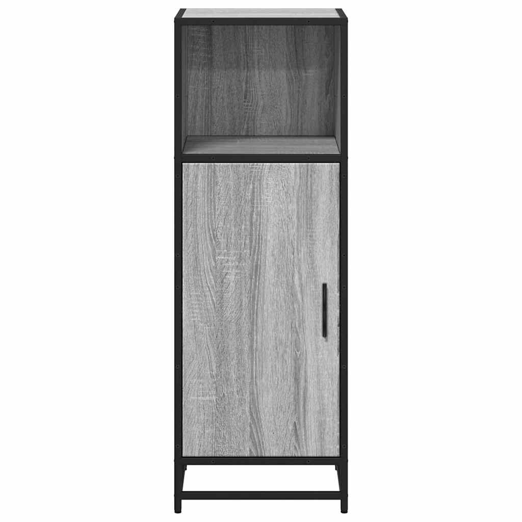 Armadietto Bagno Grigio Sonoma 35x37,5x100 cm Legno Multistrato