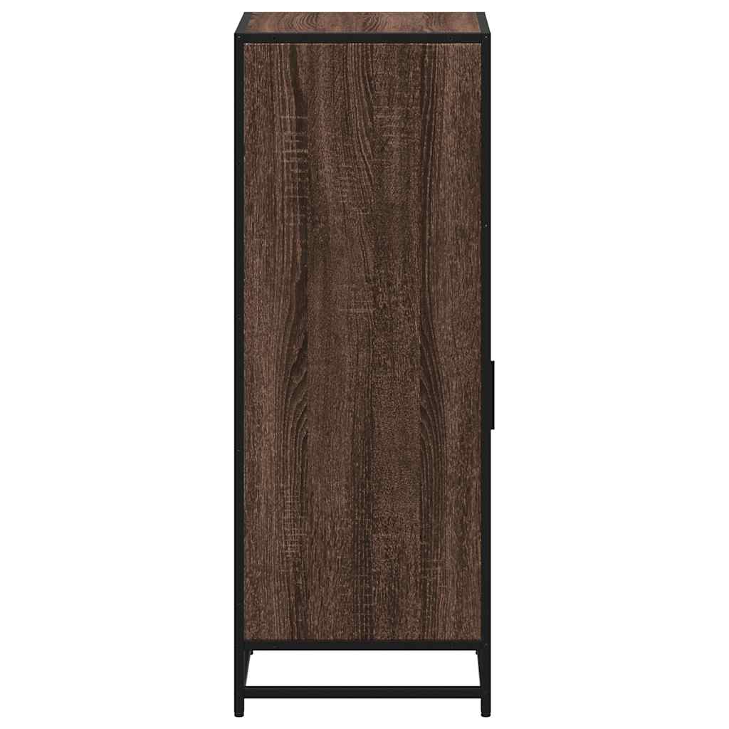 Armadietto Bagno Rovere Marrone 35x37,5x100cm Legno Multistrato