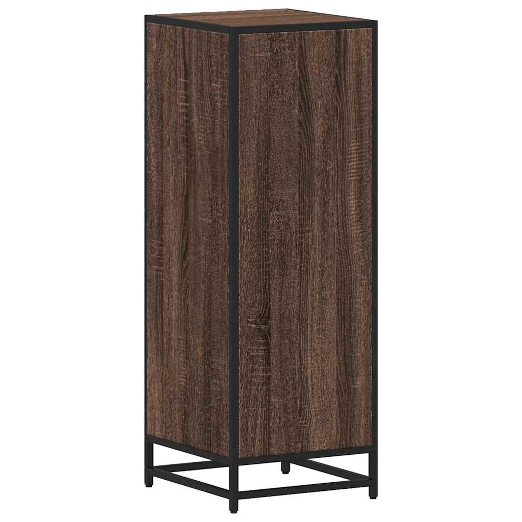 Armadietto Bagno Rovere Marrone 35x37,5x100cm Legno Multistrato