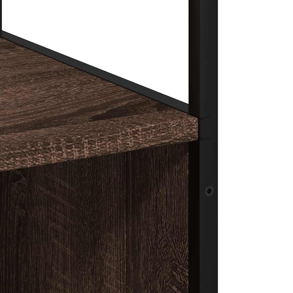 Armadietto Bagno Rovere Marrone 35x37,5x166cm Legno Multistrato