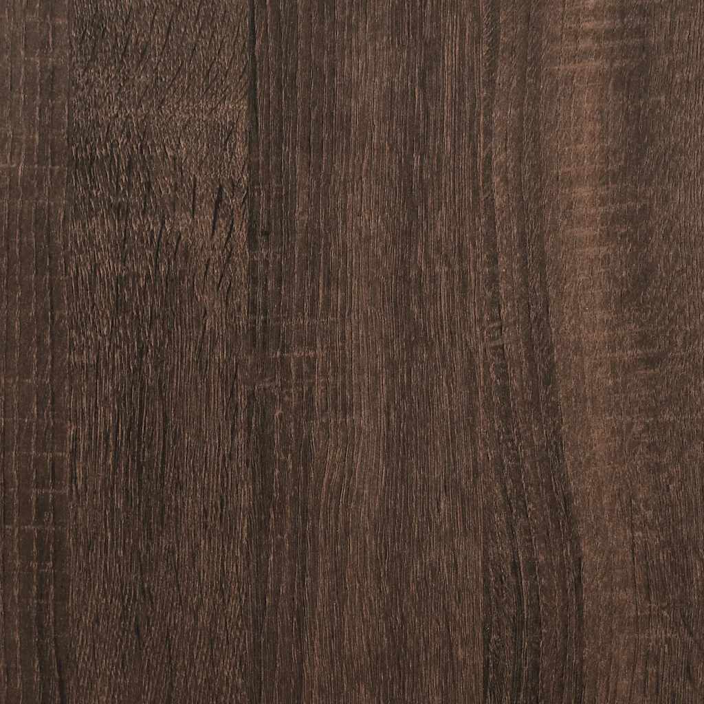 Armadietto Bagno Rovere Marrone 35x37,5x166cm Legno Multistrato