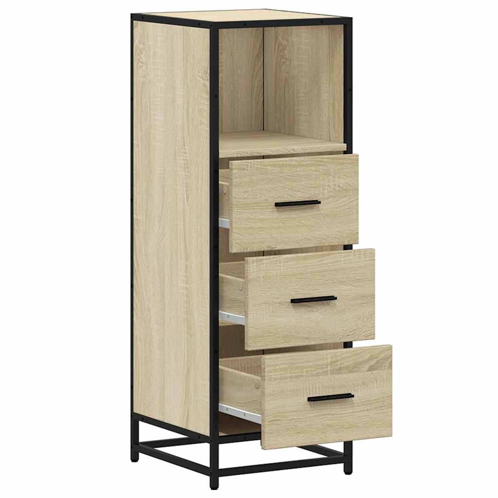 Armadietto Bagno Rovere Sonoma 35x37,5x100 cm Legno Multistrato