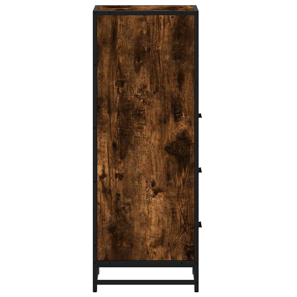 Armadietto Bagno Rovere Fumo 35x37,5x100cm in Legno Multistrato
