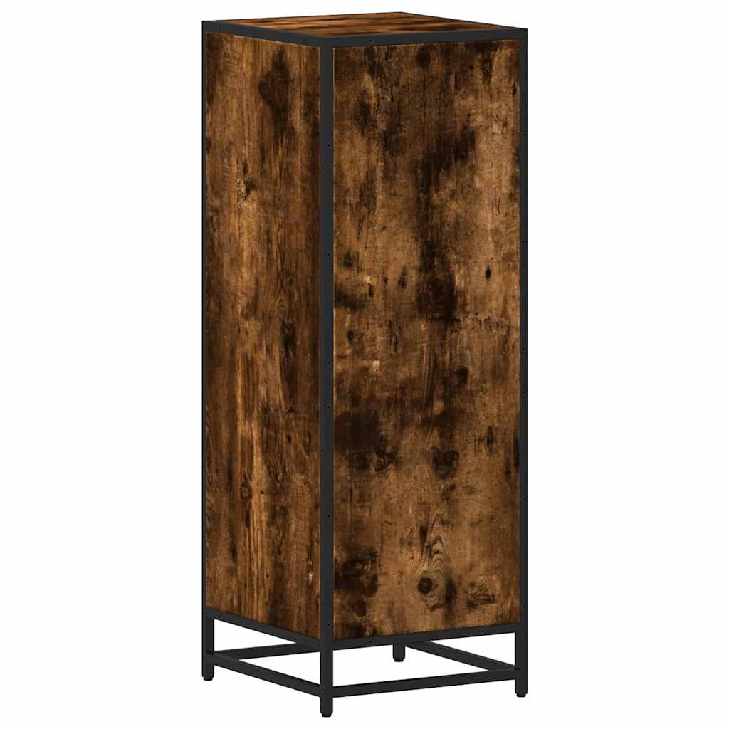 Armadietto Bagno Rovere Fumo 35x37,5x100cm in Legno Multistrato