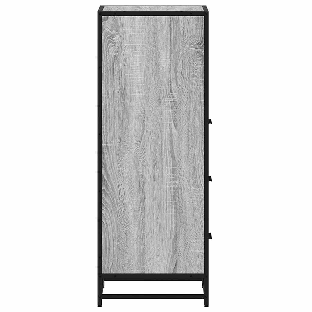 Armadietto Bagno Grigio Sonoma 35x37,5x100 cm Legno Multistrato