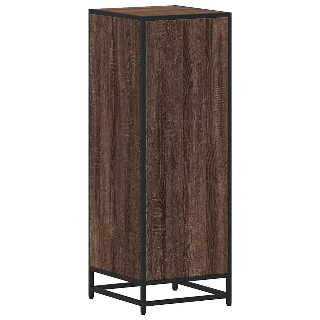 Armadietto Bagno Rovere Marrone 35x37,5x100cm Legno Multistrato