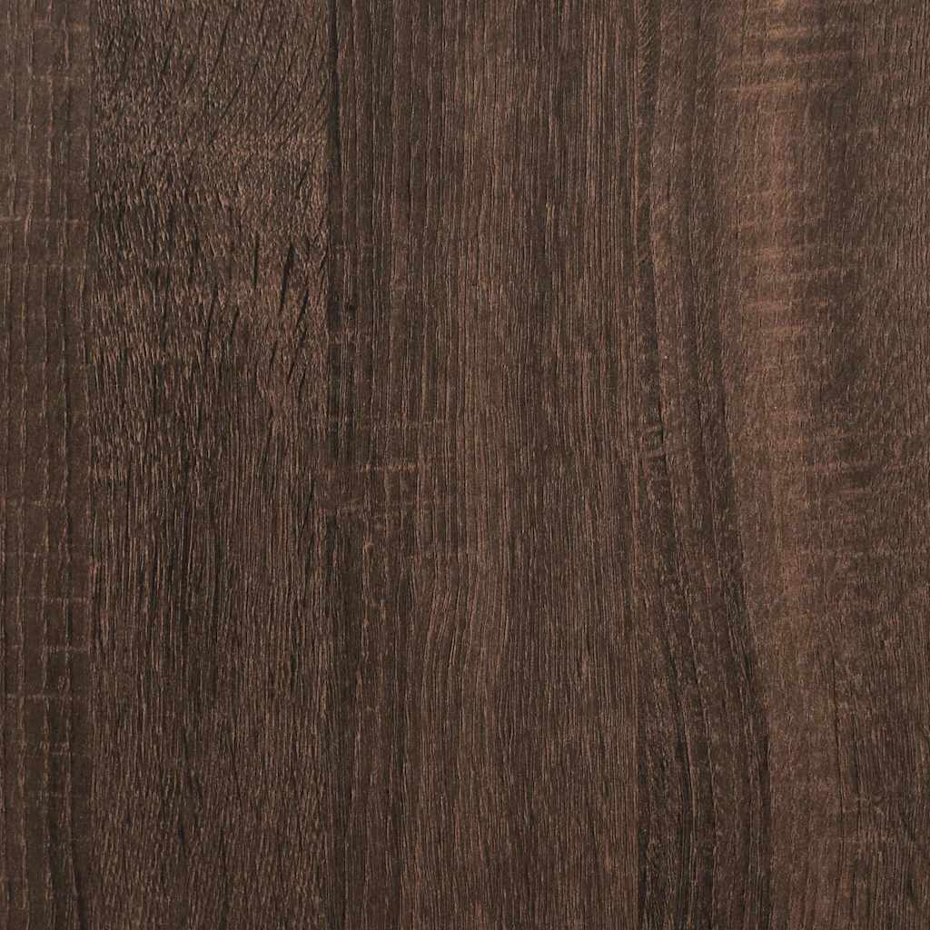 Armadietto Bagno Rovere Marrone 35x37,5x100cm Legno Multistrato