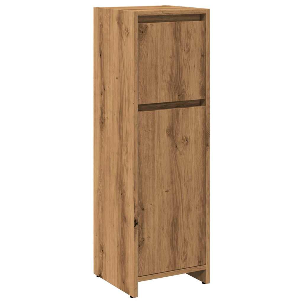 Armadietto Bagno Artigianale 30x30x95 cm in Legno Multistrato