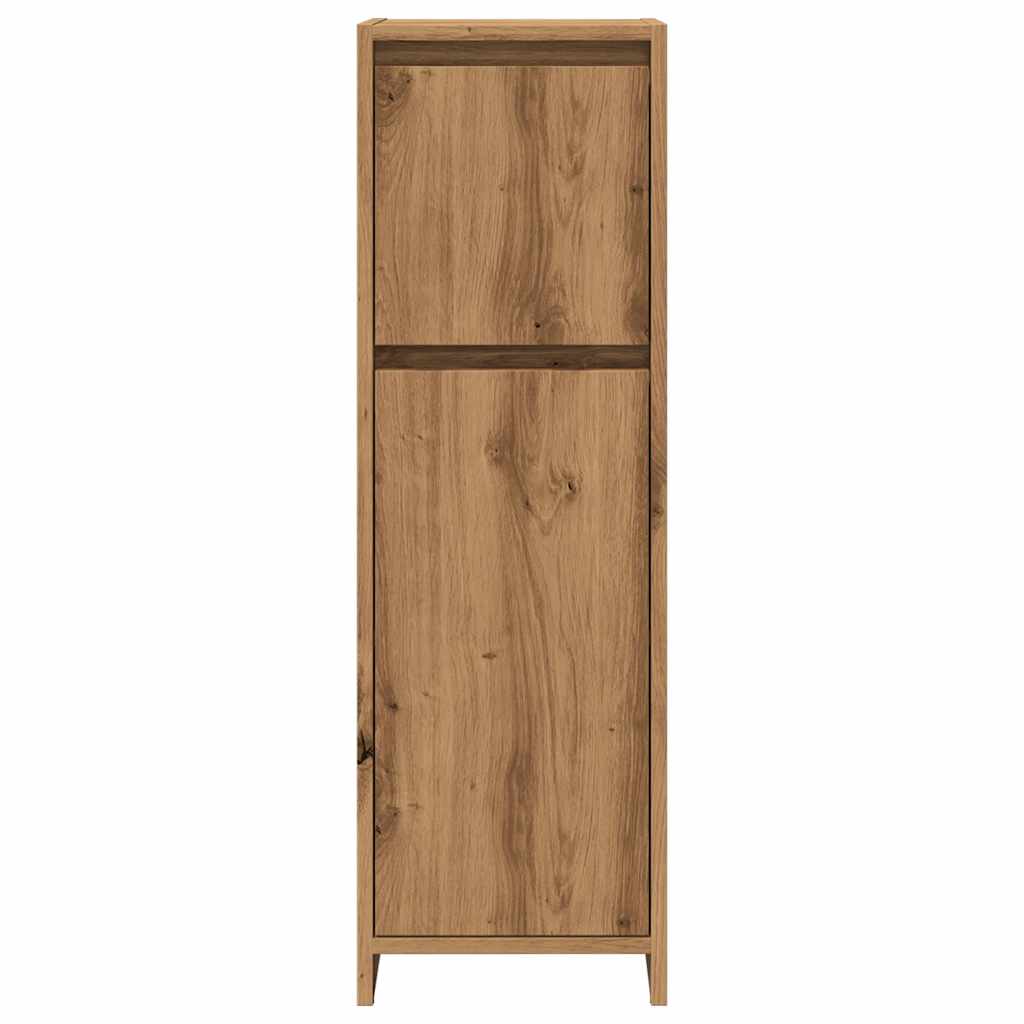 Armadietto Bagno Artigianale 30x30x95 cm in Legno Multistrato