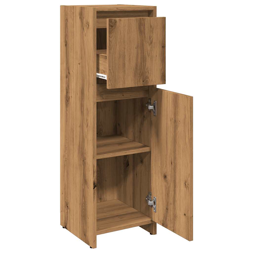 Armadietto Bagno Artigianale 30x30x95 cm in Legno Multistrato
