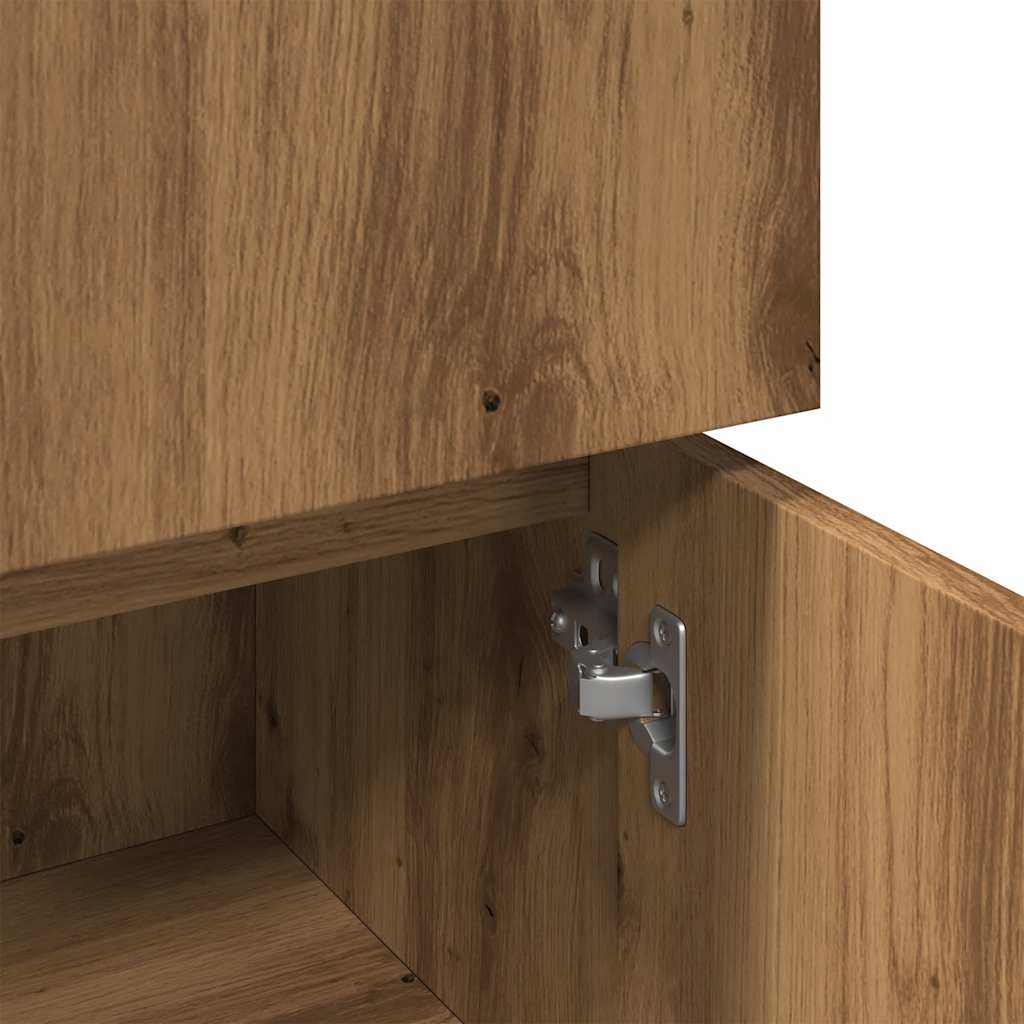 Armadietto Bagno Artigianale 30x30x95 cm in Legno Multistrato