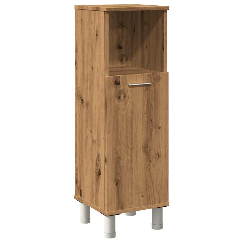 Armadietto Bagno Artigianale 30x30x95 cm in Legno Multistrato