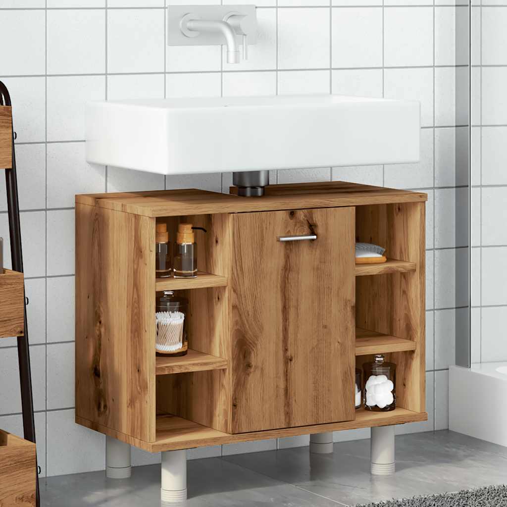 Armadietto Bagno Artigianale 60x32x53,5 cm Legno Multistrato