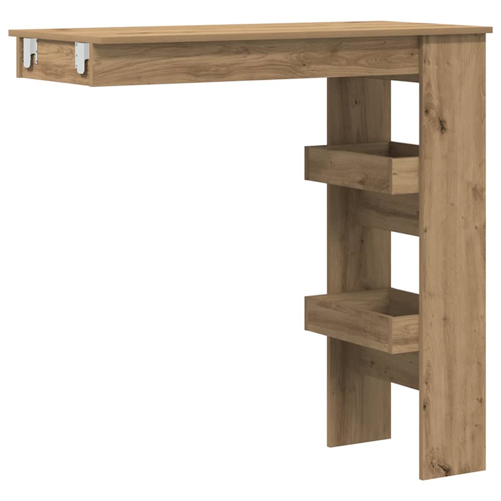 Bancone da Muro Rovere Artigianale Legno Multistrato