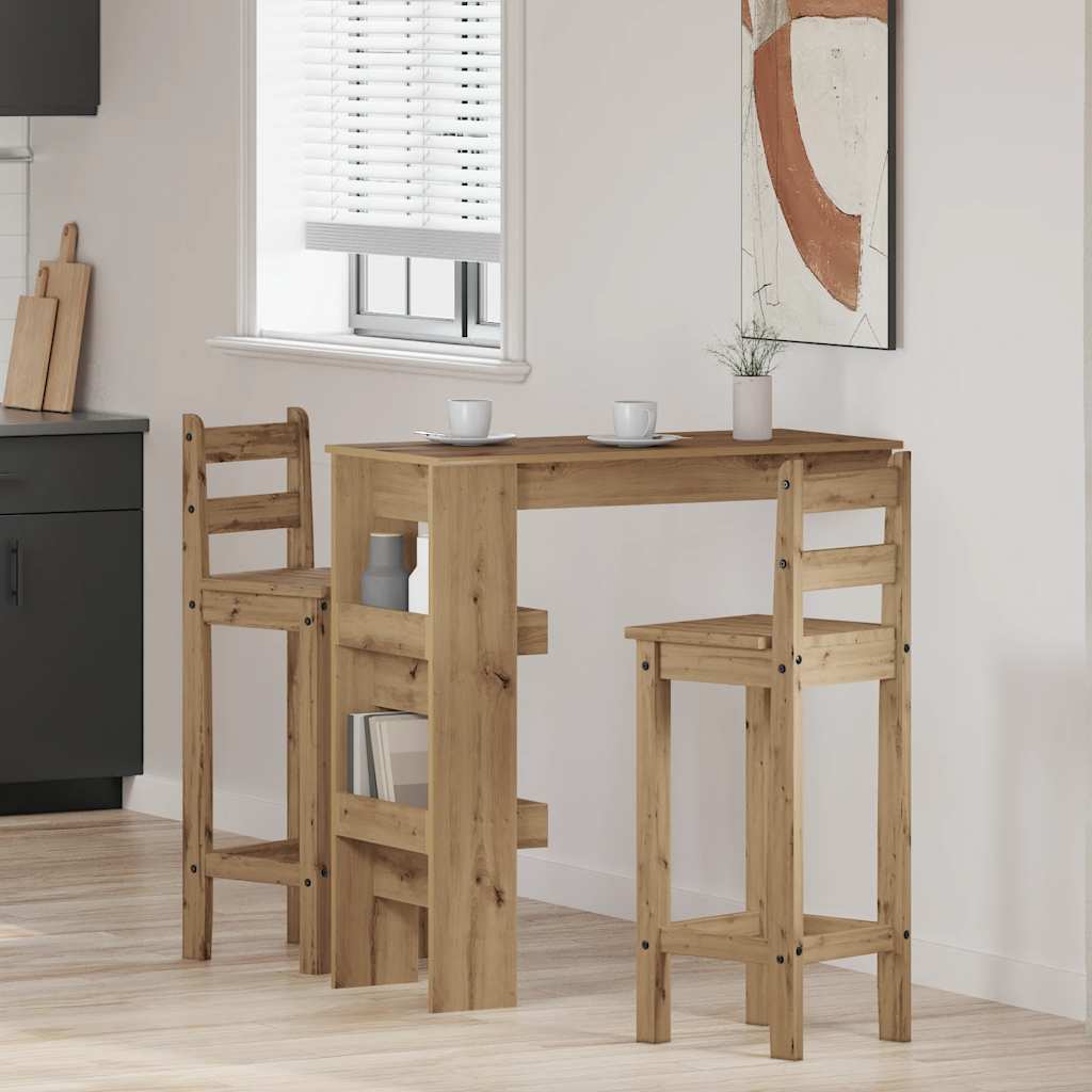Bancone da Muro Rovere Artigianale Legno Multistrato
