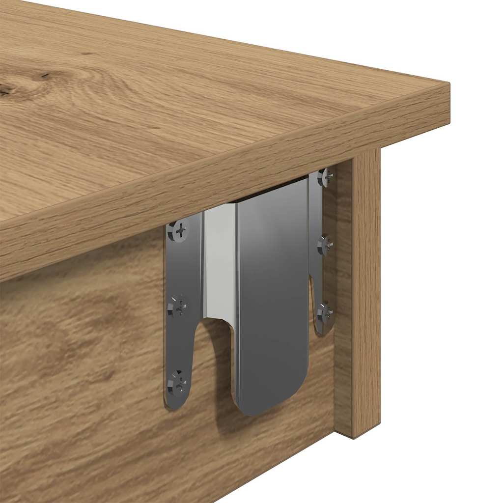 Bancone da Muro Rovere Artigianale Legno Multistrato
