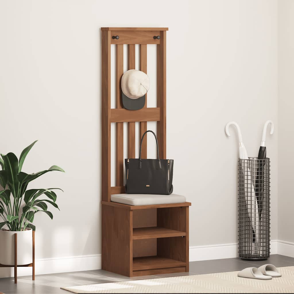 Albero da Ingresso SANDNES 45x40x159,5 cm in Legno di Pino