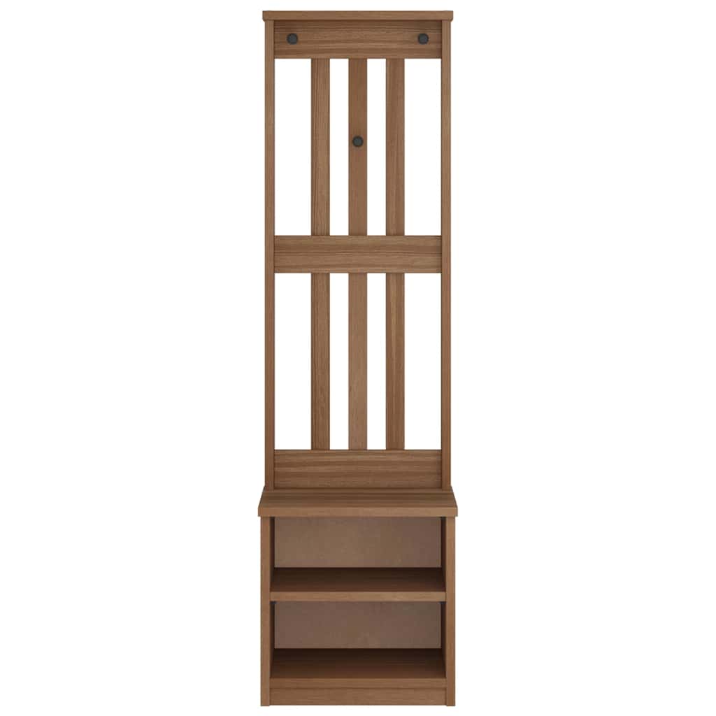 Albero da Ingresso SANDNES 45x40x159,5 cm in Legno di Pino