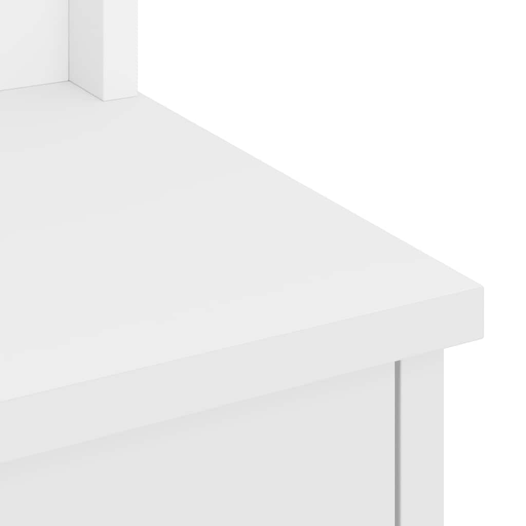 Albero da Ingresso SANDNES Bianco 45x40x159,5 cm Legno di Pino