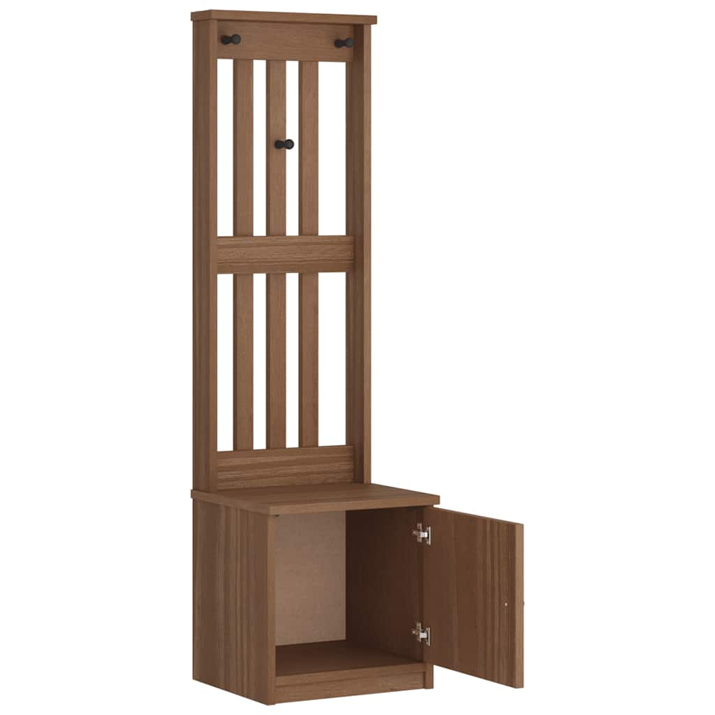 Albero da Ingresso SANDNES 45x40x159,5 cm in Legno di Pino