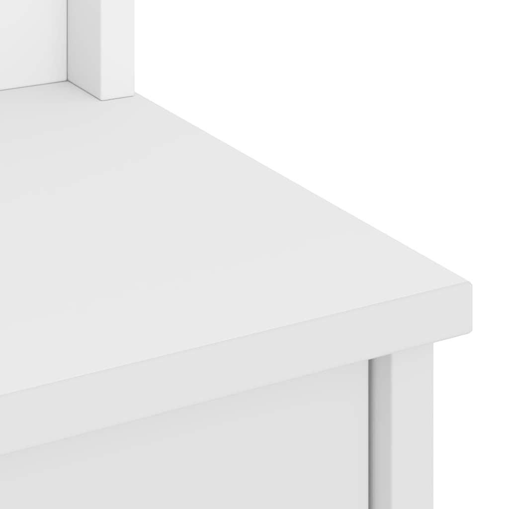 Albero da Ingresso SANDNES Bianco 45x40x159,5 cm Legno di Pino