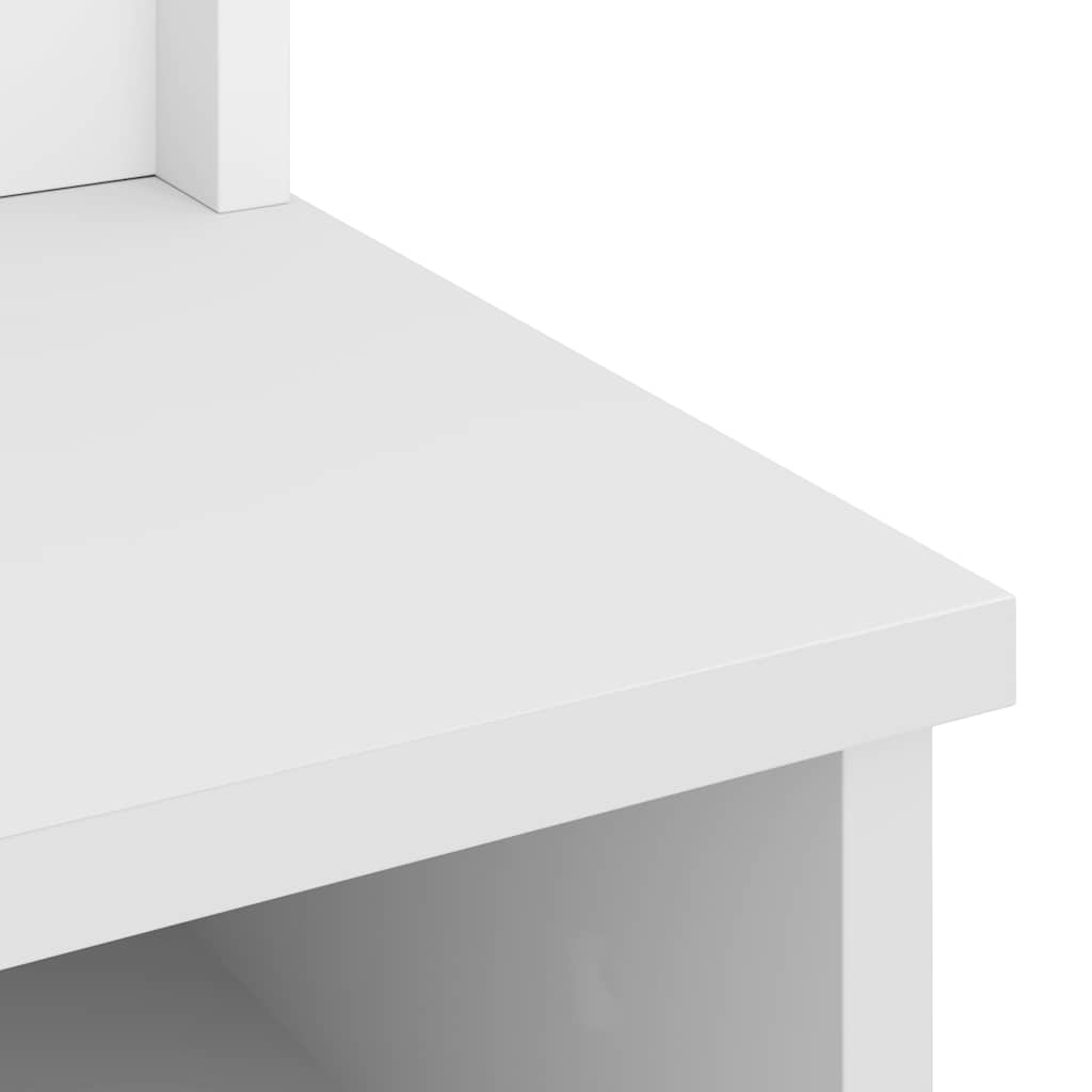 Albero da Ingresso SANDNES Bianco 87x40x159,5 cm Legno di Pino