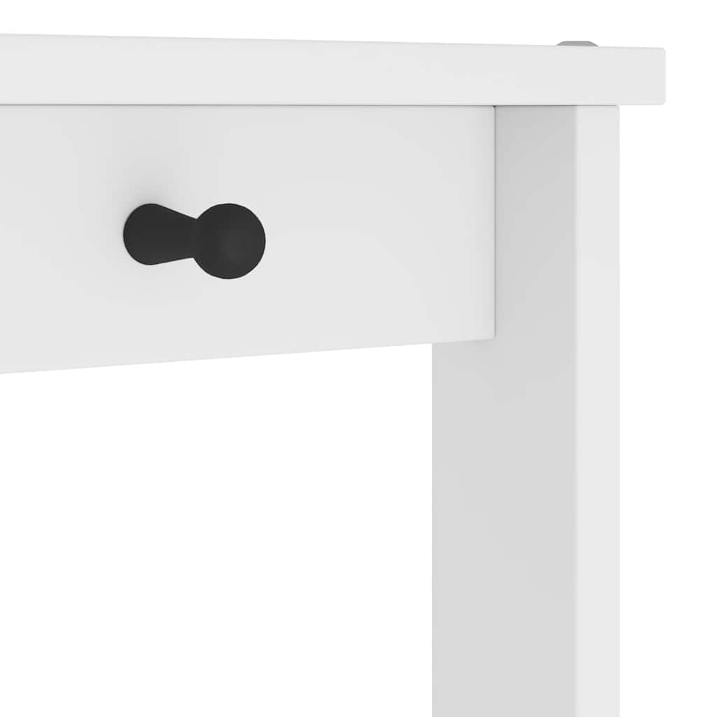 Albero da Ingresso SANDNES Bianco 87x40x159,5 cm Legno di Pino