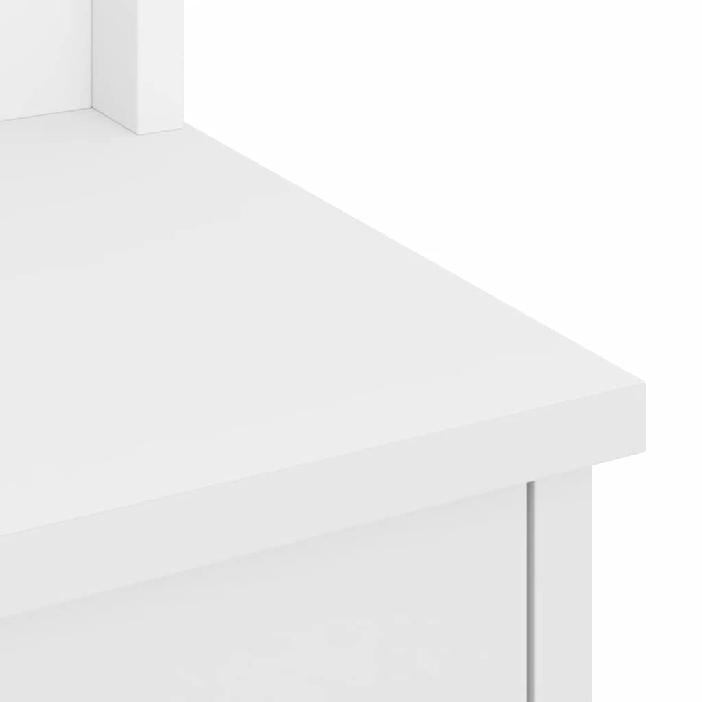 Albero da Ingresso SANDNES Bianco 87x40x159,5 cm Legno di Pino