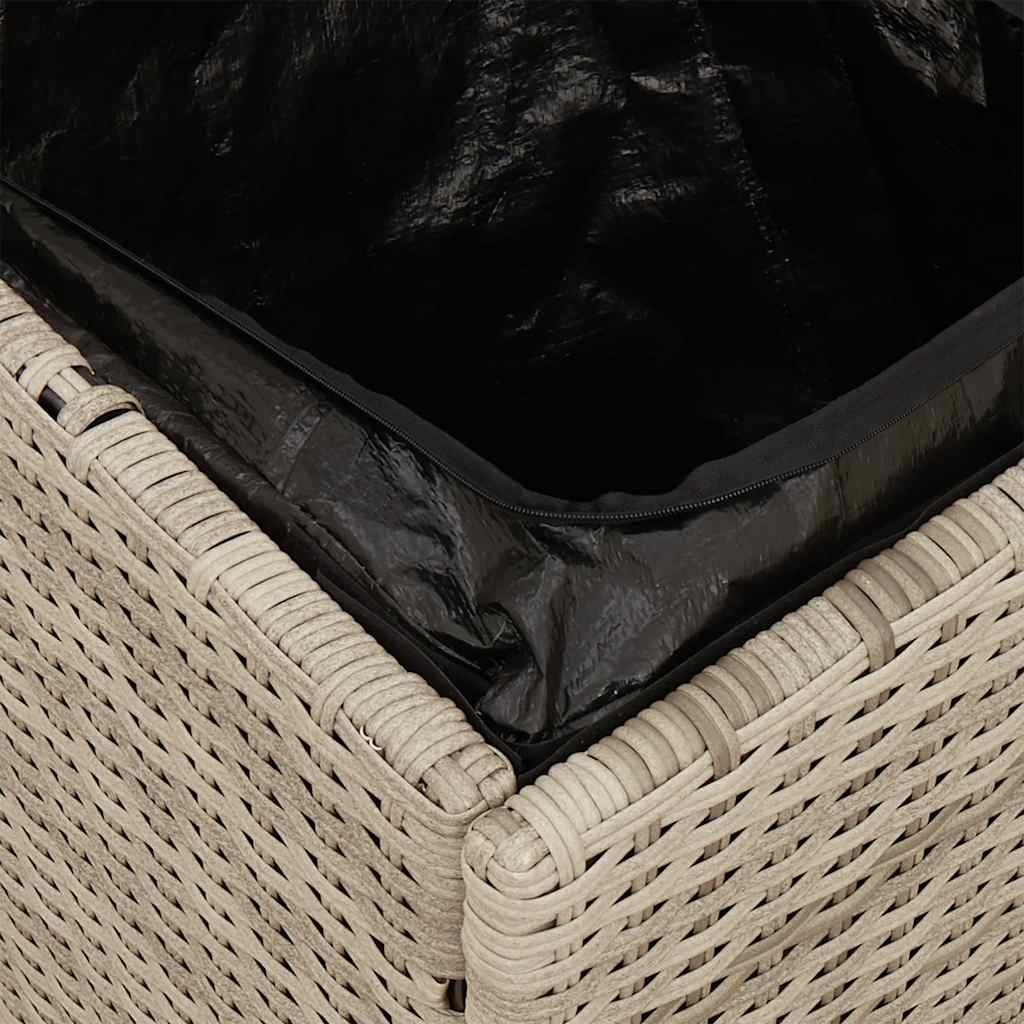 Sgabelli da Giardino con Cuscini 2 pz 40x40x43cm in Polyrattan